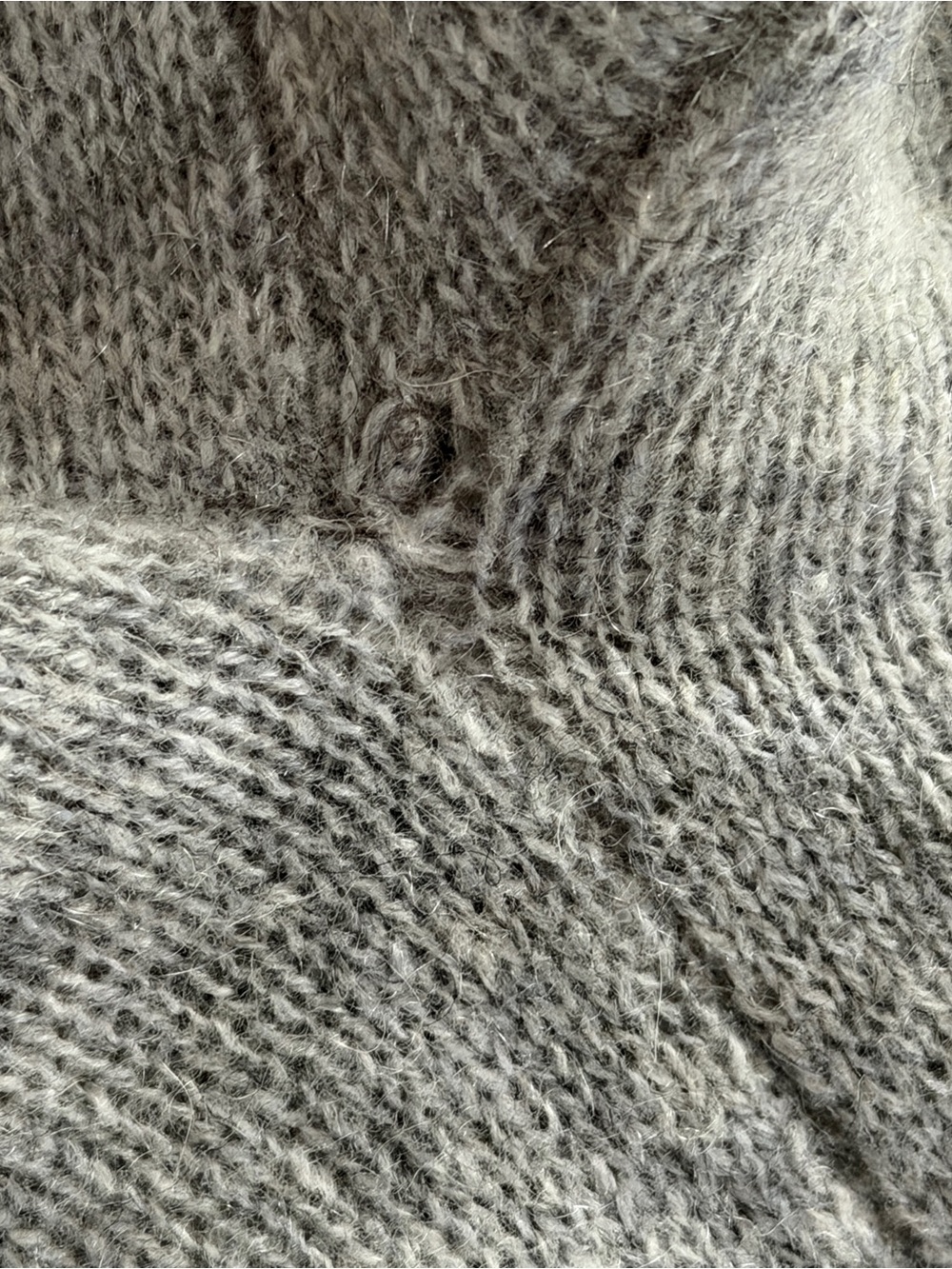 360 Cashmere Peach Star & Stripe Soft Grey Jumper Sweater Women M Luxury Soft - Picture 12 of 12
